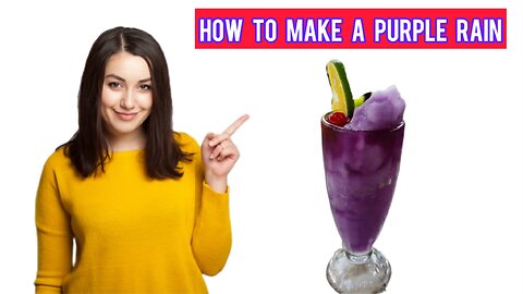 How To Make a Purple Rain Cocktail 🍹