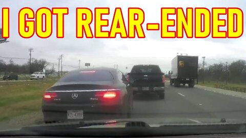 Got Rear-ended on the Way to Work — BASTROP, TX | Caught On Camera | Rear-Ended | Footage Show