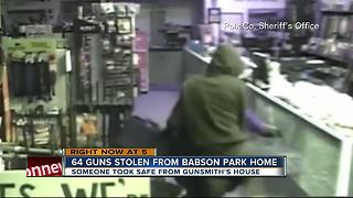 Over a dozen rifles stolen from gunsmith's home in Polk County