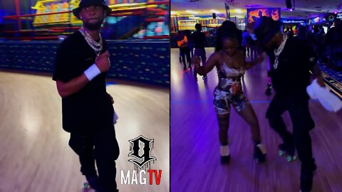 Usher Shows Off His Nice & Slow Skating Skills! 🕺🏾