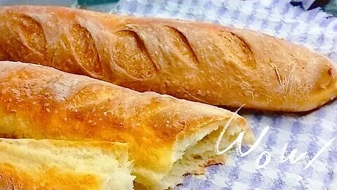 I don't buy bread anymore! Recipe for the perfect French baguette.