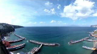Sorrento Itália vista do mar #360graus