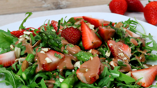 Strawberry asparagus salad recipe