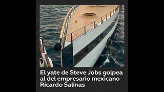 Multimillonario mexicano muestra cómo el yate de Steve Jobs golpea el suyo