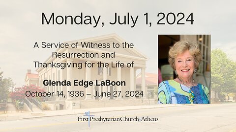 First Presbyterian Church; Athens, GA; July 1st, 2024