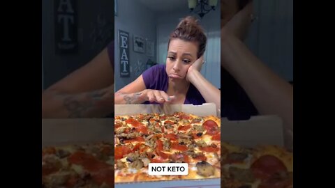 Keto pizza! Zero crust pizza! #keto #pizza #lowcarb #Shorts