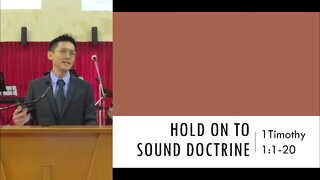 Hold On to Sound Doctrine (9-Oct-2022)