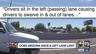 Does Arizona have a left lane law?