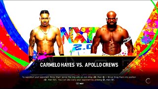 NXT Apollo Crews vs Carmelo Hayes