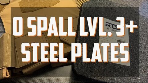 0 Spall Level 3+ Steel Plates (RTS Tactical RESES)