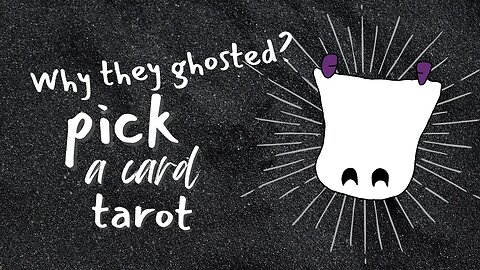 PICK A CARD Why They Ghosted You Tarot Reading #pickacardreadings #nocontacttarot
