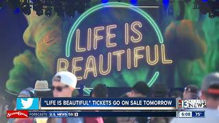 Early Bird tickets for Life is Beautiful available on Thursday