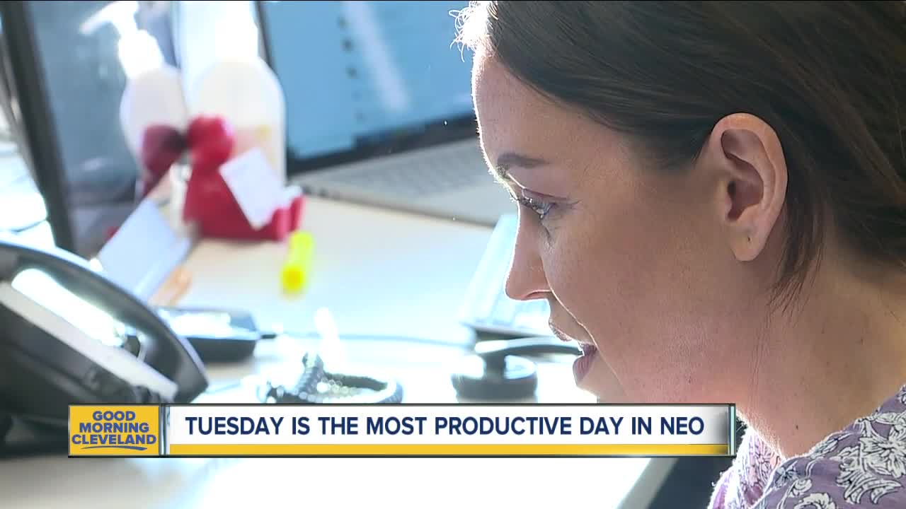 In Northeast Ohio Tuesday is the most productive day