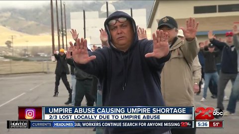 Umpire abuse causing local umpire shortage