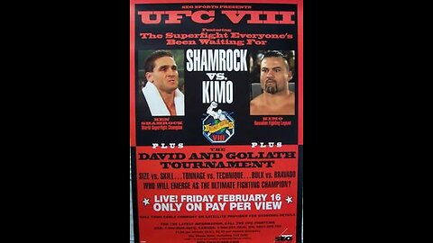 UFC 8 - David vs Goliath