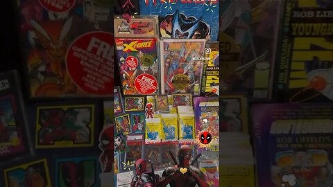 Tribute to the Creator Rob Liefeld 🤩 #deadpool #marvel #collectibles #tradingcards #comics #shorts