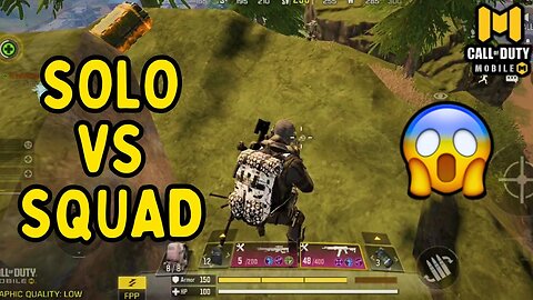 SOLO vs SQUAD SITUATION 😱 | Call Of Duty Mobile