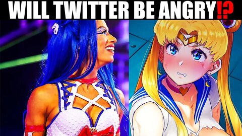 WILL TWITTER BE ANGRY!? WWE Star Sasha Banks Becomes a Sailor Scout in the Ring!