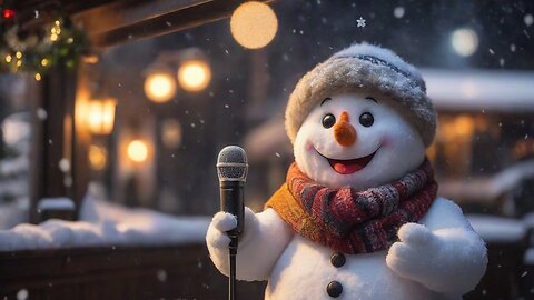 Christmas Music is Healing ⛄ Great Christmas View from Outside ❄️ Snow Falling Night Ambience 🌙