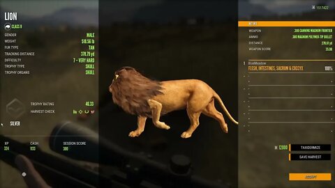 The Hunter Call of the Wild COTW LION