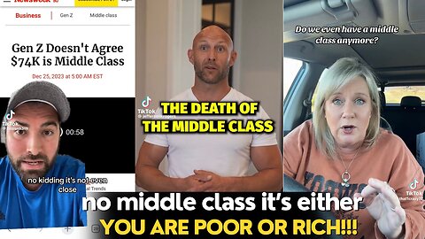The Death Of The Middle Class During Inflation, It's Poor Or Rich |Tiktok Rants On Cost Of LIVING
