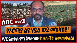 የኦሮሚያ ልዩ ሃይል ወደ መከላከያ❗️ዶ/ር ይልቃል ምን እያሉ ነው❗️ክልሎችን ለመጠቅለል❗️