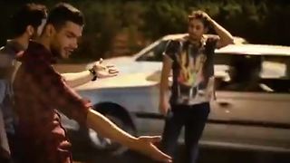 Car accident scene turns into a dance club - Funny