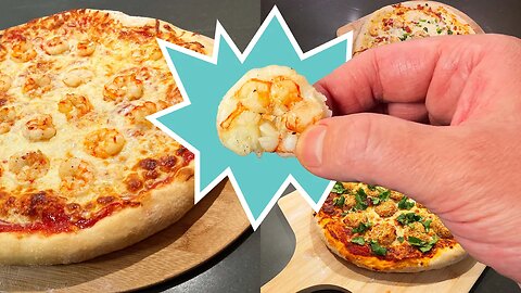 3 Shrimp Pizzas | PIZZA FOR WEIRDOUGHS