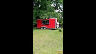 2021 8' x 16' Mobile Kitchen Food Concession Trailer with Fire Suppression for Sale in Georgia