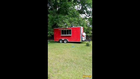 2021 8' x 16' Mobile Kitchen Food Concession Trailer with Fire Suppression for Sale in Georgia
