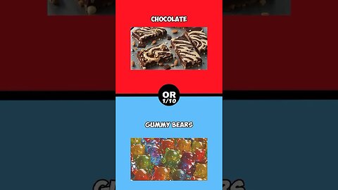 Chocolate or gummy bears?