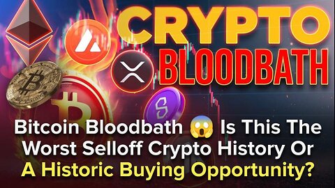 Bitcoin Bloodbath - Is This The Worst Selloff Crypto History Or A Historic Buying Opportunity?