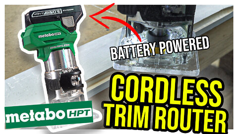 METABO'S CORDLESS Trim Router!