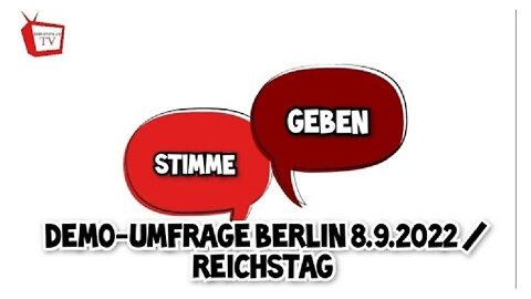 Stimme Geben - Umfrage - Demo Berlin 8.9.2022