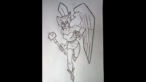 How to Draw Hawkgirl from the DC Universe