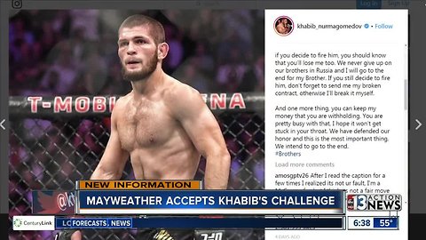 Mayweather accepts Khabib's challenge