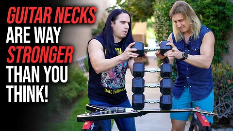 How STRONG is a GUITAR NECK? WE TEST IT! Feat. DØVYDAS