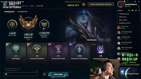 @GhostFlashDrew is back SoloQ League of Legends Ranked Games