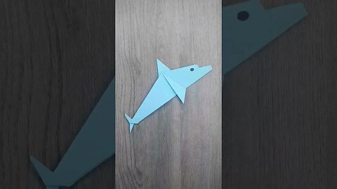 Origami easy paper dolphin with Ski #origami #origamieasy #diyorigami #paper #dolphin #diy