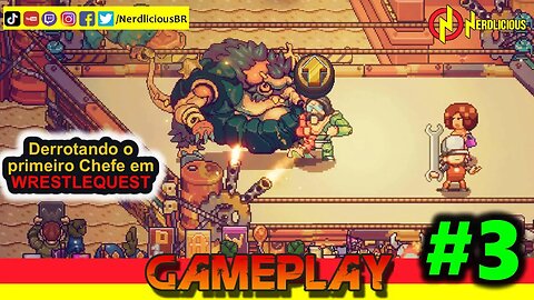 🎮 GAMEPLAY! Derrotando o primeiro Chefão na terceira Gameplay de WRESTLEQUEST no PC! Confira!