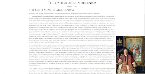 Oath Against Modernism ~ Fr. Ripperger