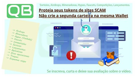 CanalQb - Não crie a segunda conta da metamask