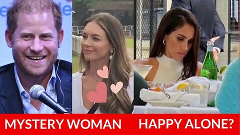 Mystery Woman Flirts With Prince Harry & Meghan Markle Living Her Best Life Alone? #meghanmarkle