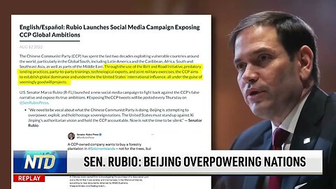Senator Rubio Launches Exposing the CCP Initiative