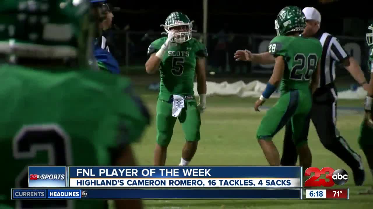 FNL Player of the Week: Cameron Romero