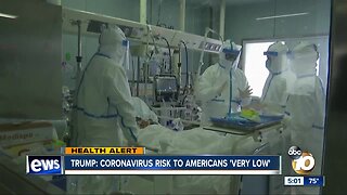 Trump: Coronavirus risk to Americans 'very low'