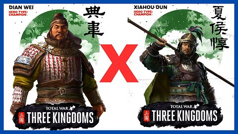 Total War : Three Kingdoms Duels | Dian Wei VS Xiahou Dun - Passiva OP.