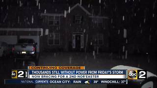 Thousands still without power from Friday's storm