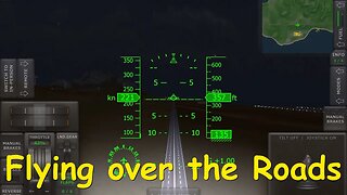 Flying over the roads | Turboprop Flight Simulator