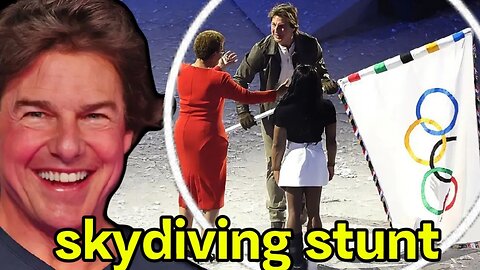 Tom Cruise Skydives Into Olympic Stadium 2024